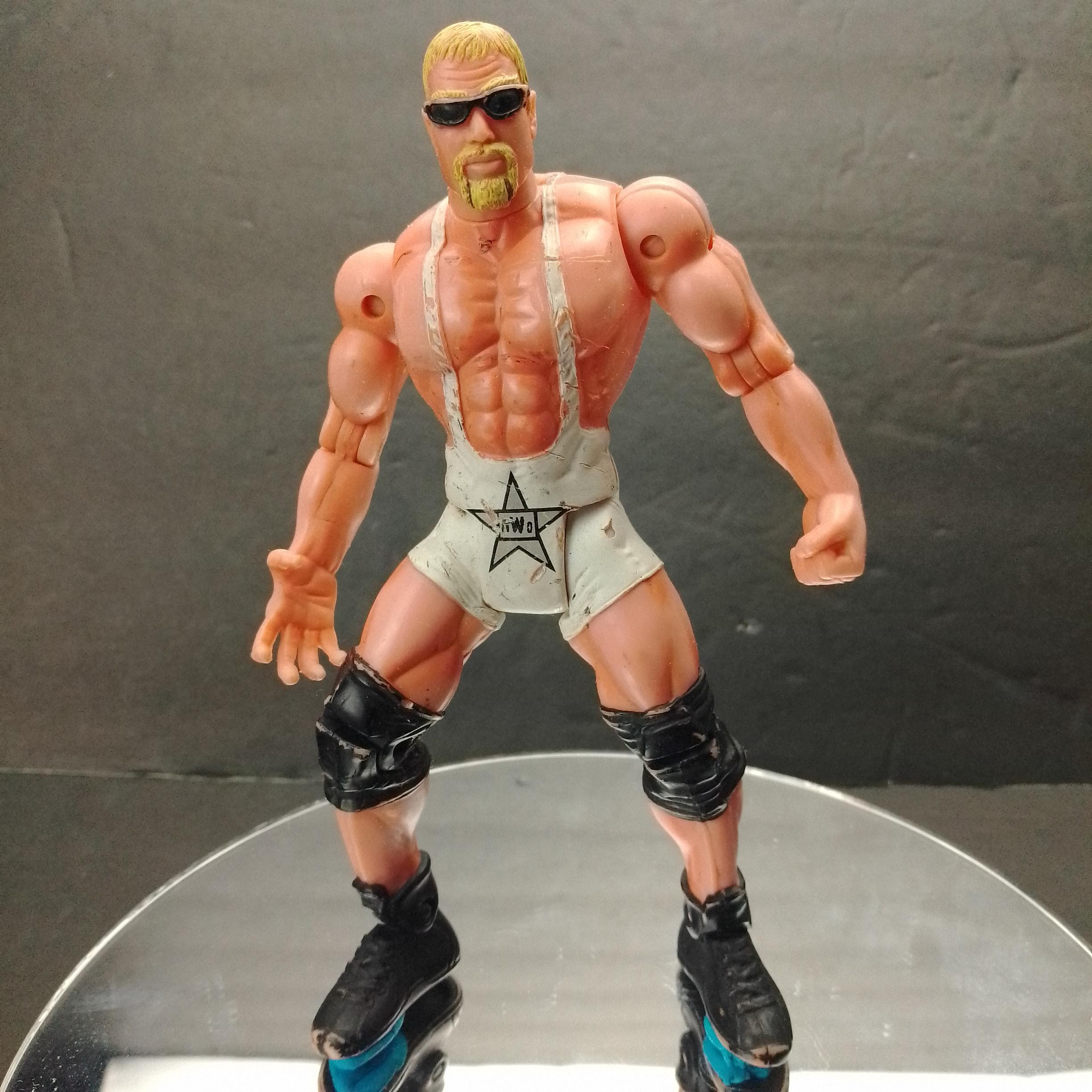 Scott Steiner Big Poppa Pump ToyBiz 1999 WCW Action Figure White Trunks for sale front