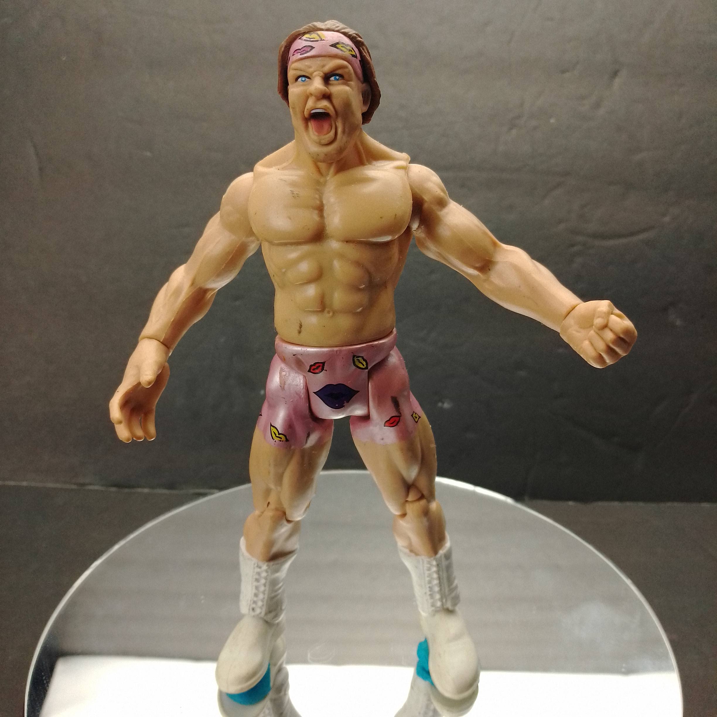 1999 Jakks Pacific Titan Tron 7" WWF Billy Gunn Wrestling Pink Trunks Action Figure for sale front