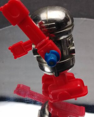 1979 TOMY Wind Up ROBOT 2″ inches Red Walking Toy