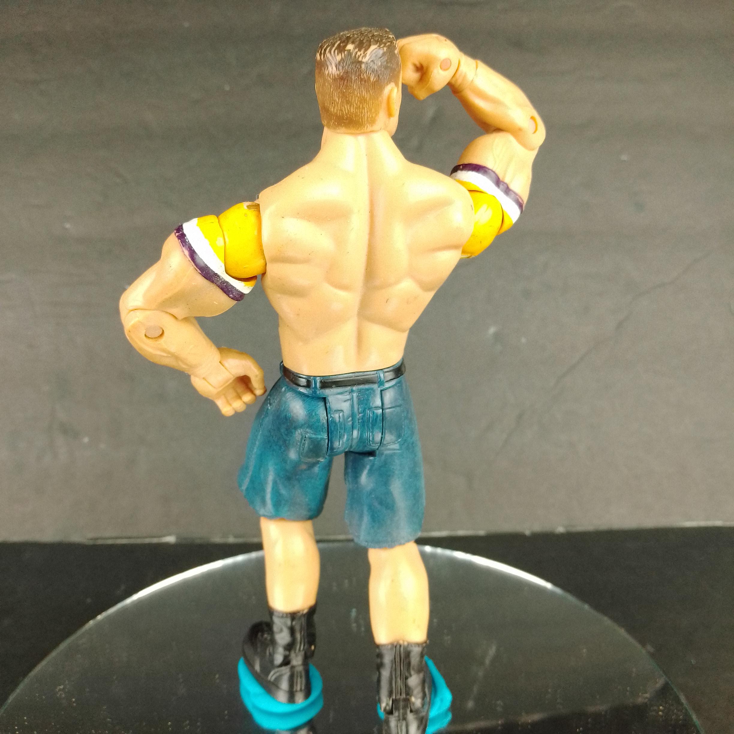 2003 WWE John Cena Ruthless Aggression Adrenaline Series 4 Figure Jakks WWF for sale back