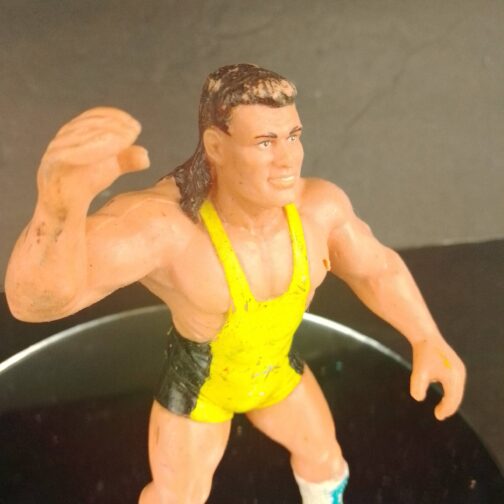 1990 WCW Wrestling Scott Steiner Rubber Figure Galoob for sale closeup