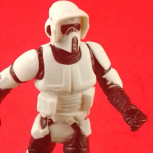 2000 BIKER SCOUT HASBRO STAR WARS ACTION FIGURE FOR SALE CLOSE UP